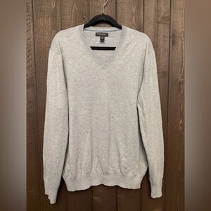 Banana Republic Men’s Cotton/Cashmere Gray Sweater Sz XL Work Travel Leisure EUC
